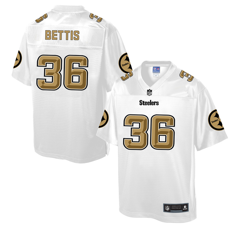 Pittsburgh Steelers #36 Jerome Bettis White Pro Line Fashion Jersey