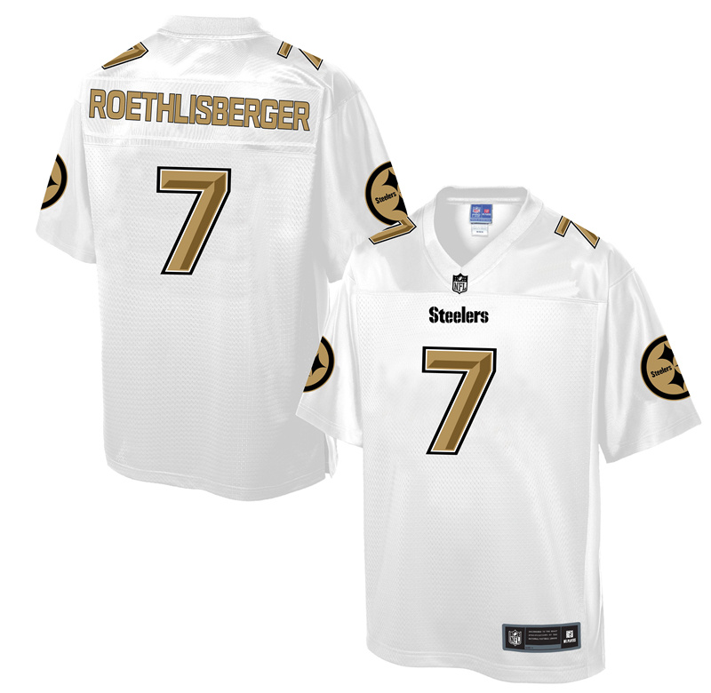 Pittsburgh Steelers #7 Ben Roethlisberger White Pro Line Fashion Jersey