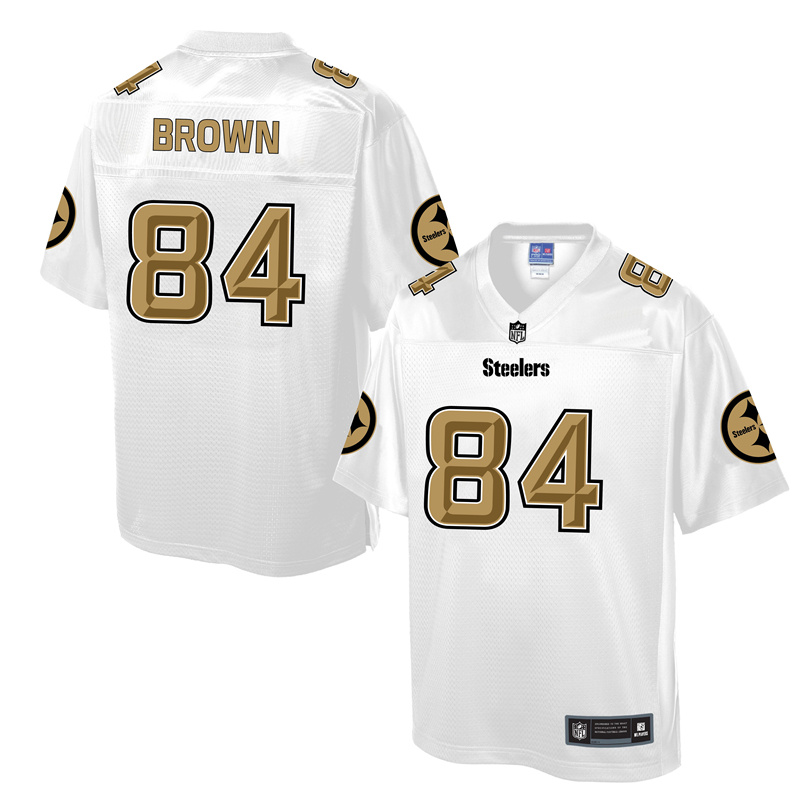 Pittsburgh Steelers #84 Antonio Brown White Pro Line Fashion Jersey