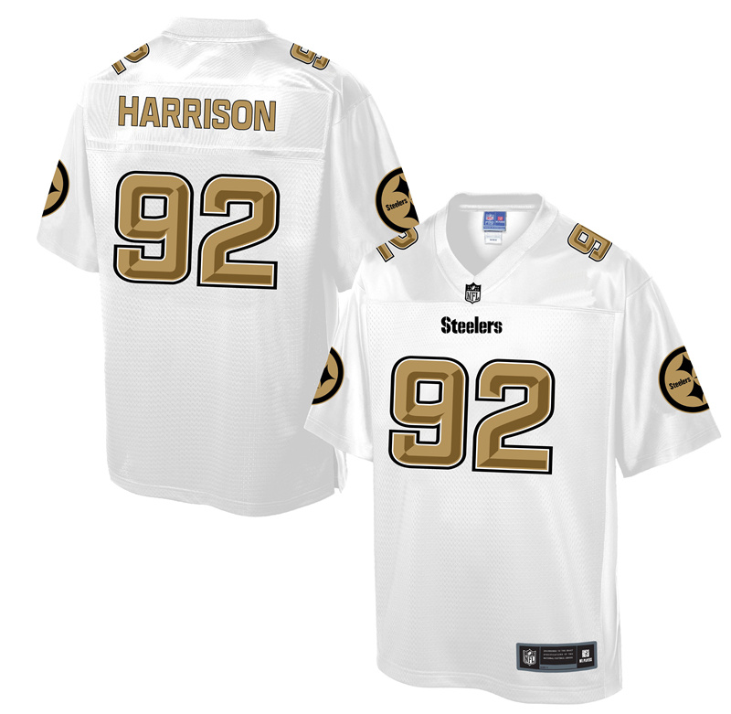 Pittsburgh Steelers #92 James Harrison White Pro Line Fashion Jersey