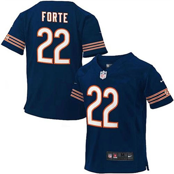 Preschool Chicago Bears #22 Matt Forte Nike Navy Blue Game Jersey