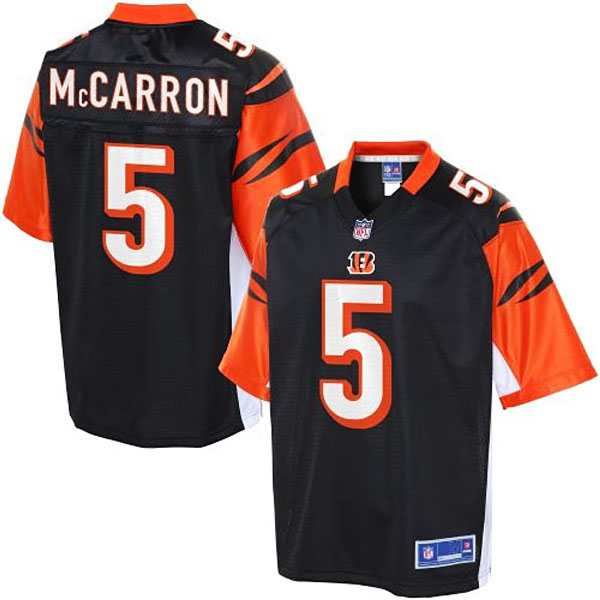 Pro Line Men's Cincinnati Bengals #5 AJ McCarron Team Color Jersey