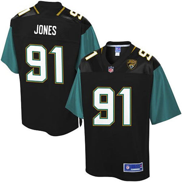 Pro Line Men's Jacksonville Jaguars #91 Abry Jones Team Color Jersey