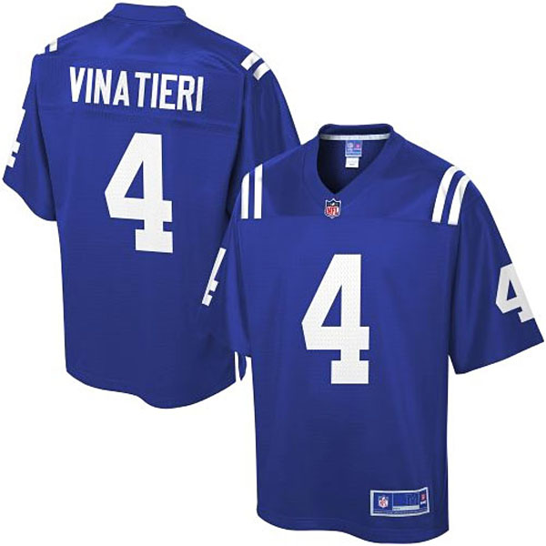 Pro Line Men's Indianapolis Colts #4 Adam Vinatieri Team Color Jersey