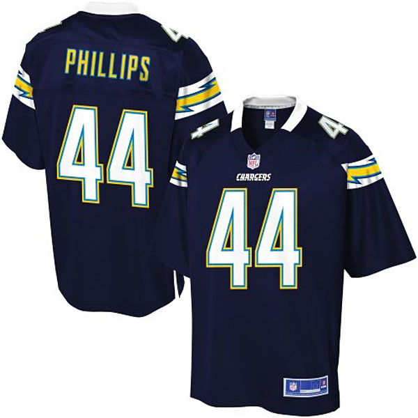 Pro Line Mens San Diego Chargers #44 Adrian Phillips Team Color Jersey