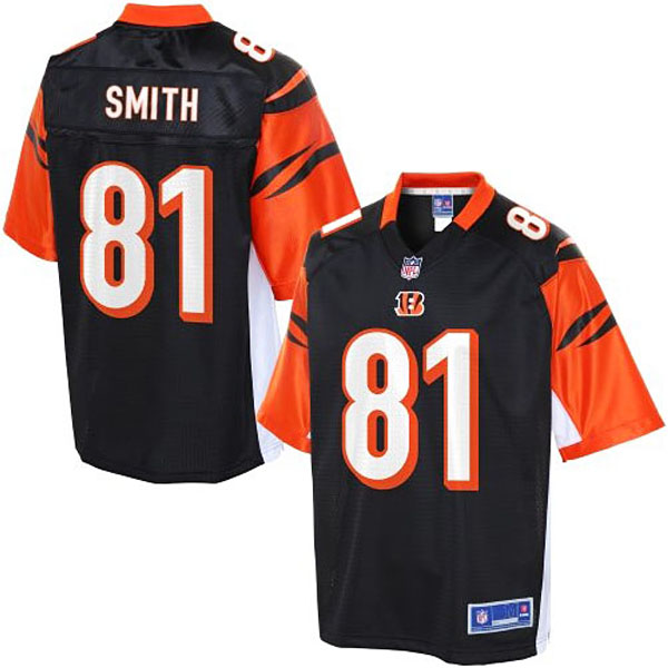 Pro Line Men's Cincinnati Bengals #81 Alex Smith Team Color Jersey