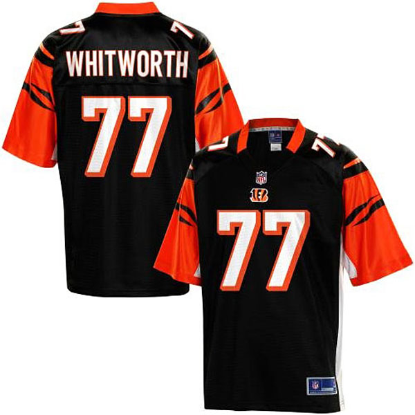 Pro Line Men's Cincinnati Bengals #77 Andrew Whitworth Team Color Jersey