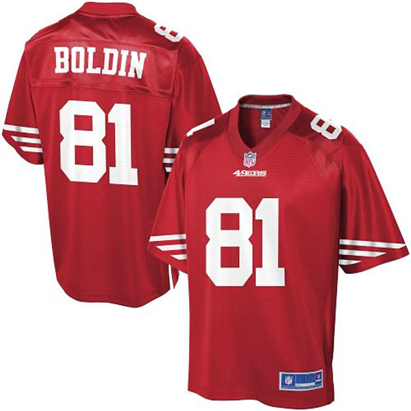 Pro Line Men's San Francisco 49ers #81 Anquan Boldin Team Color Jersey