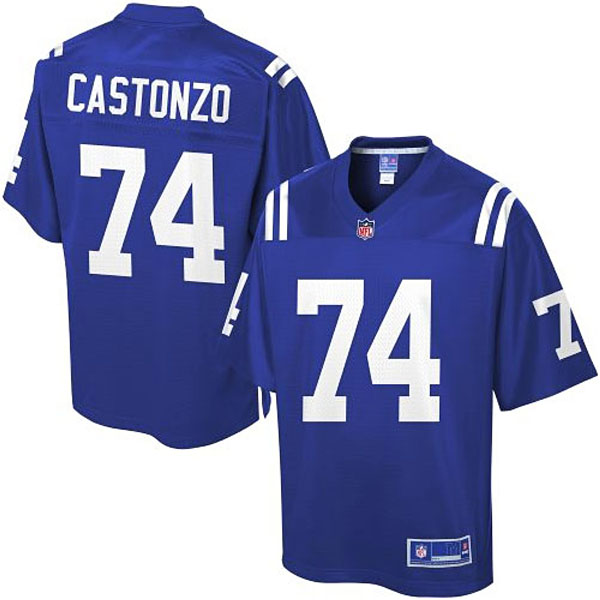 Pro Line Men's Indianapolis Colts #74 Anthony Castonzo Team Color Jersey