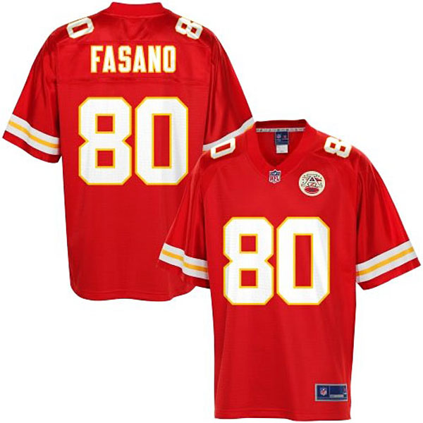 Pro Line Men's Kansas City Chiefs #80 Anthony Fasano Team Color Jersey