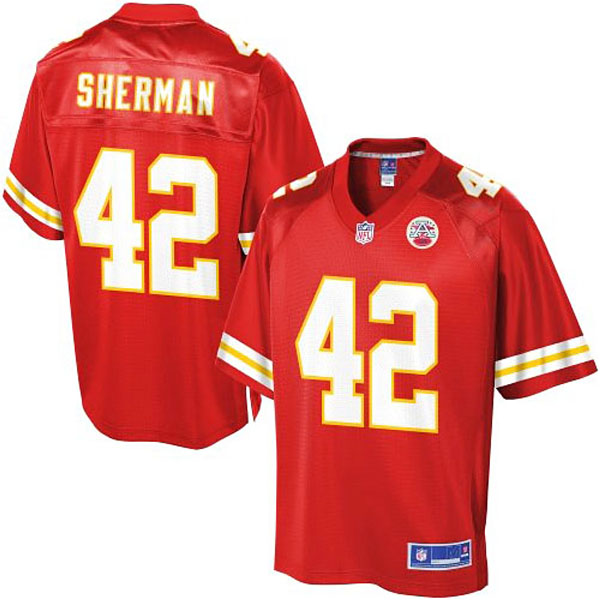 Pro Line Men's Kansas City Chiefs #42 Anthony Sherman Team Color Jersey