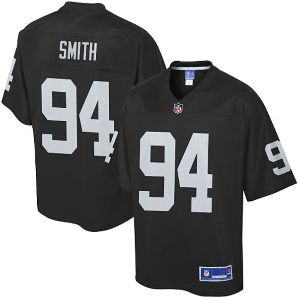 Pro Line Mens Oakland Raiders #94 Antonio Smith Team Color Jersey