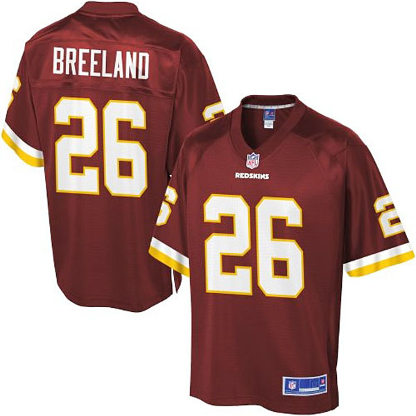 Pro Line Mens Washington Redskins #26 Bashaud Breeland Team Color Jersey