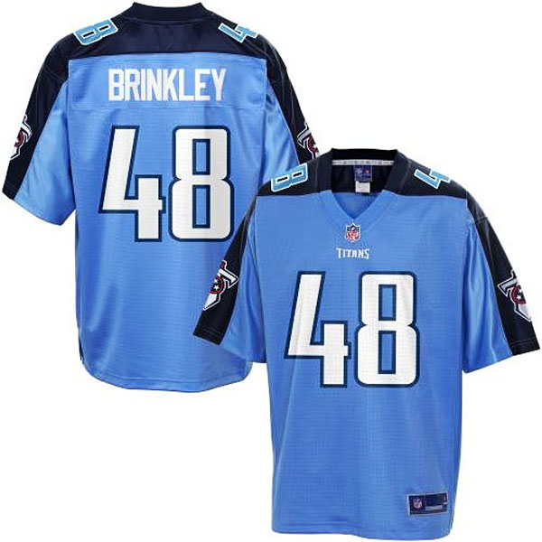 Pro Line Men's Tennessee Titans #48 Beau Brinkley Team Color Jersey