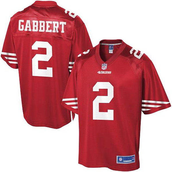 Pro Line Men's San Francisco 49ers #2 Blaine Gabbert Team Color Game Jersey