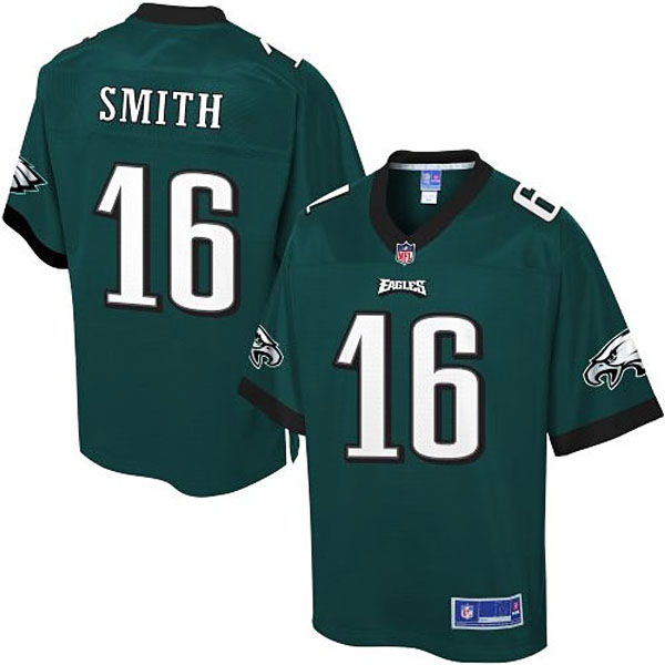 Pro Line Men's Philadelphia Eagles #16 Brad Smith Team Color Jersey