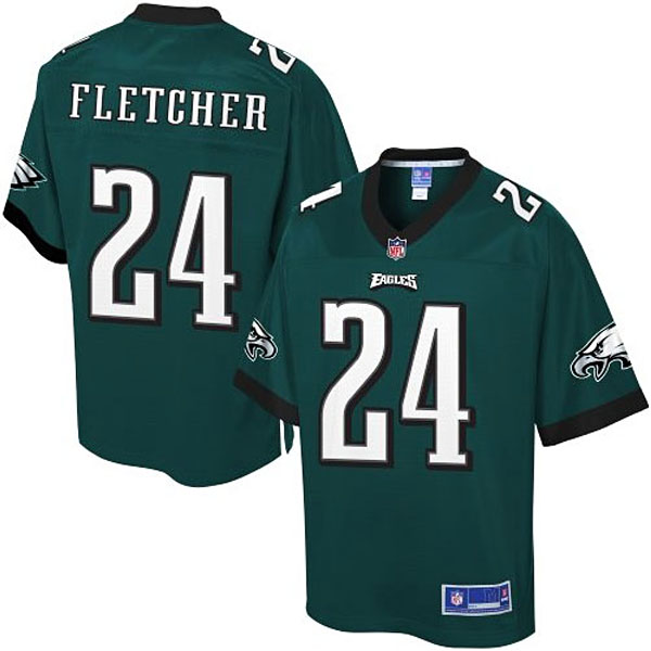 Pro Line Men's Philadelphia Eagles #24 Bradley Fletcher Team Color Jersey