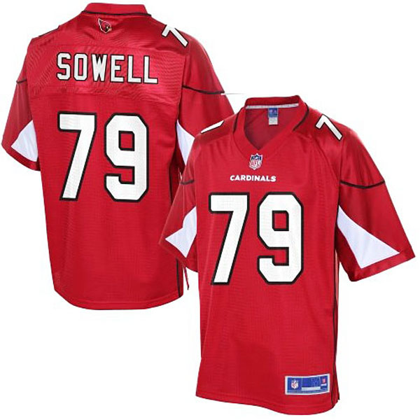 Pro Line Men's Arizona Cardinals #79 Bradley Sowell Team Color Jersey