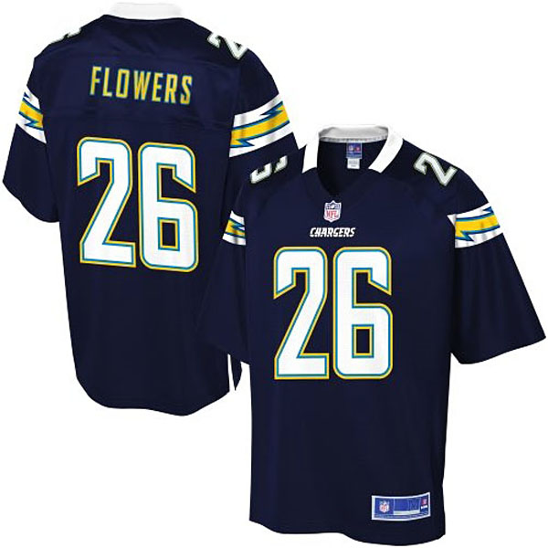 Pro Line Mens San Diego Chargers #26 Brandon Flowers Team Color Jersey