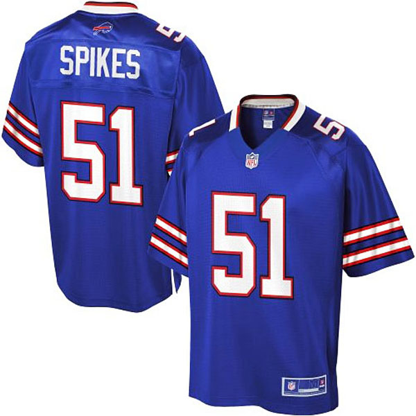 Pro Line Men's Buffalo Bills #51 Brandon Spikes Team Color Jersey