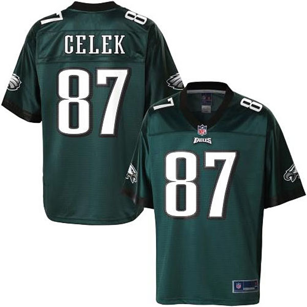 Pro Line Men's Philadelphia Eagles #87 Brent Celek Team Color Jersey