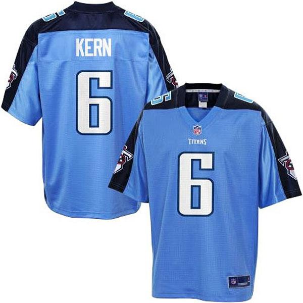 Pro Line Men's Tennessee Titans #6 Brett Kern Team Color Jersey