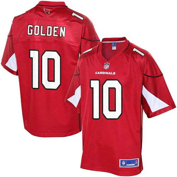 Pro Line Mens Arizona Cardinals #10 Brittan Golden Team Color Jersey