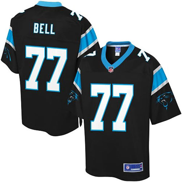 Pro Line Men's Carolina Panthers #77 Byron Bell Team Color Jersey