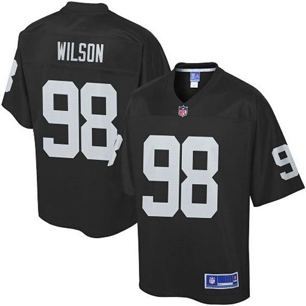 Pro Line Mens Oakland Raiders #98 CJ Wilson Team Color Jersey