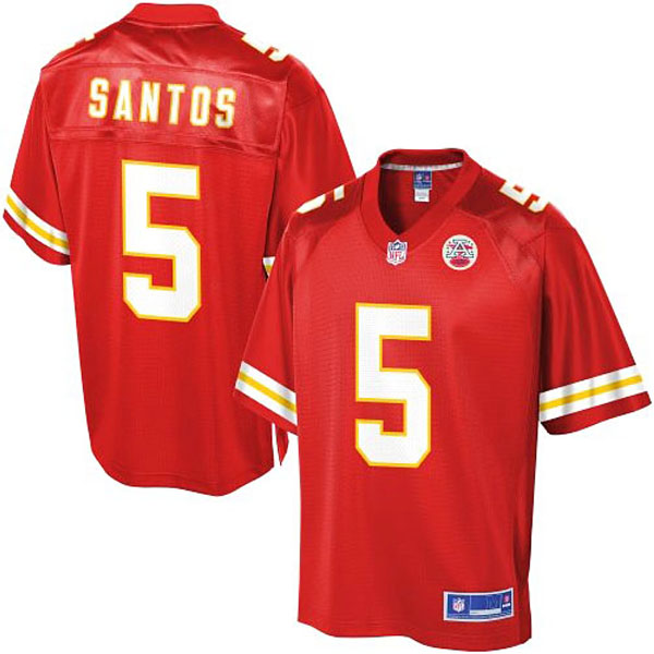 Pro Line Mens Kansas City Chiefs #5 Cairo Santos Team Color Jersey