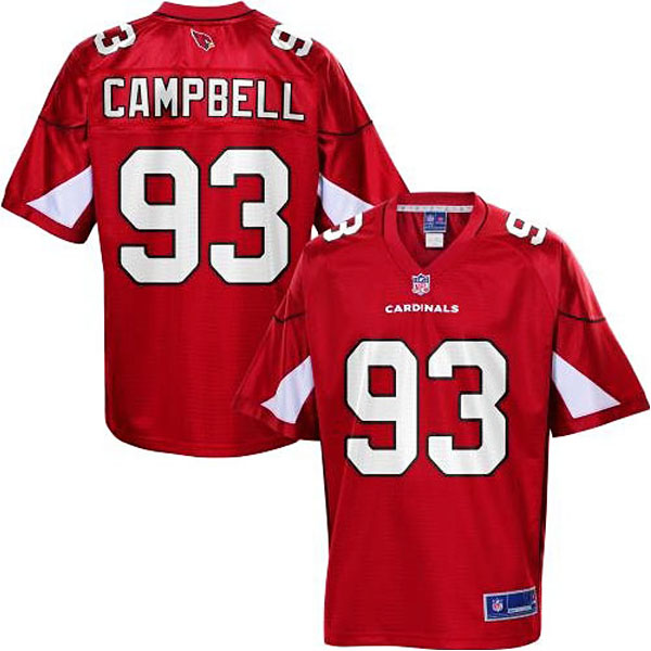 Pro Line Men's Arizona Cardinals #93 Calais Campbell Team Color Jersey