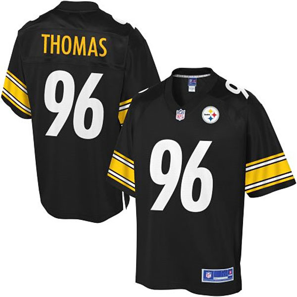 Pro Line Mens Pittsburgh Steelers #96 Cam Thomas Team Color Jersey