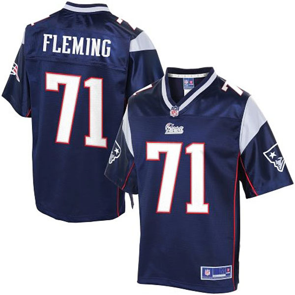 Pro Line Mens New England Patriots #71 Cameron Fleming Team Color Jersey