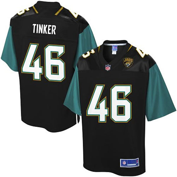 Pro Line Men's Jacksonville Jaguars #46 Carson Tinker Team Color Jersey