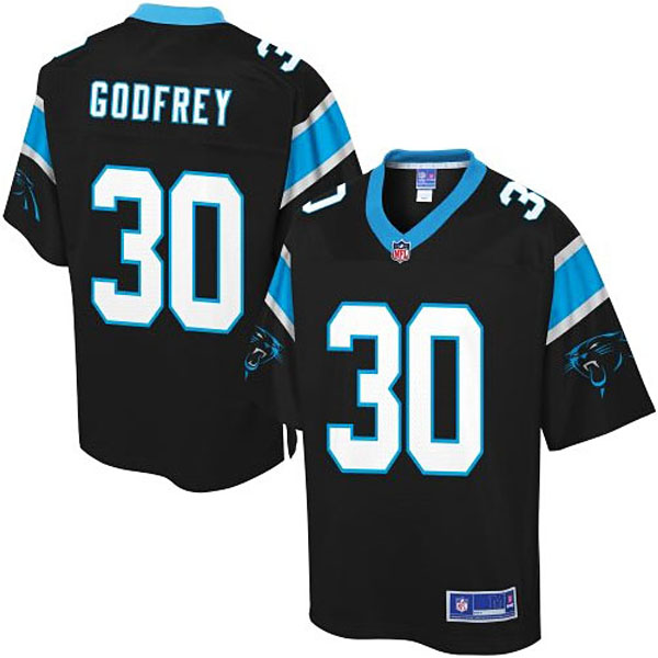 Pro Line Men's Carolina Panthers #30 Charles Godfrey Team Color Jersey