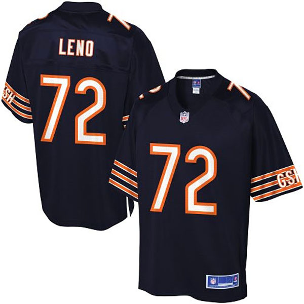 Pro Line Mens Chicago Bears #72 Charles Leno Team Color Jersey