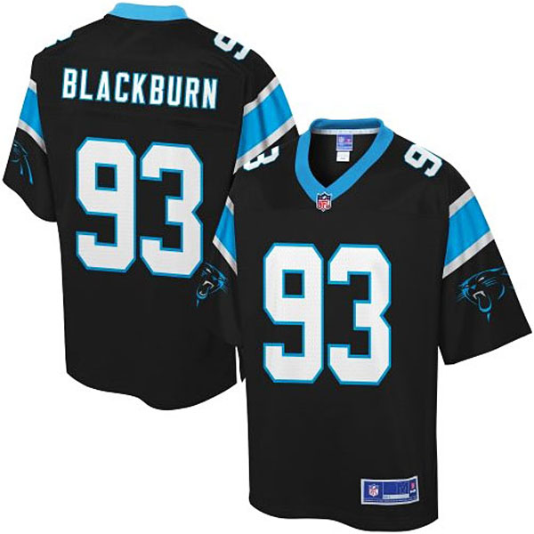 Pro Line Men's Carolina Panthers #93 Chase Blackburn Team Color Jersey