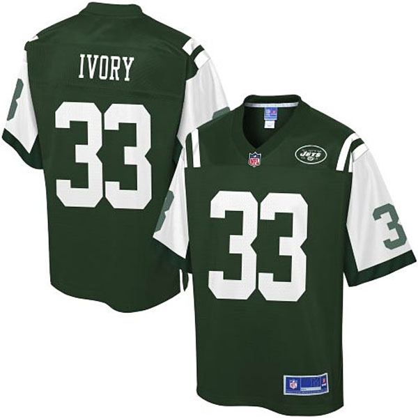 Pro Line Men's New York Jets #33 Chris Ivory Team Color Jersey