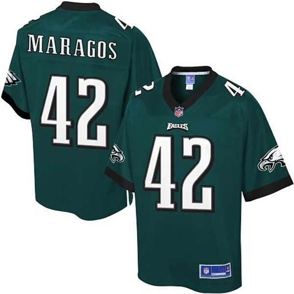 Pro Line Men's Philadelphia Eagles #42 Chris Maragos Team Color Jersey