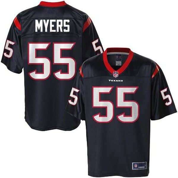 Pro Line Men's Houston Texans #55 Chris Myers Team Color Jersey