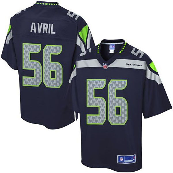 Pro Line Men's Seattle Seahawks #56 Cliff Avril Team Color Jersey