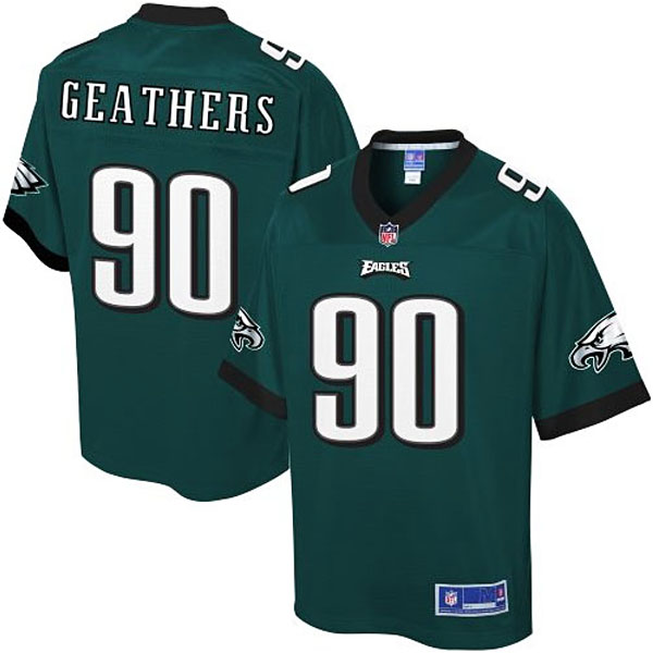 Pro Line Men's Philadelphia Eagles #90 Clifton Geathers Team Color Jersey