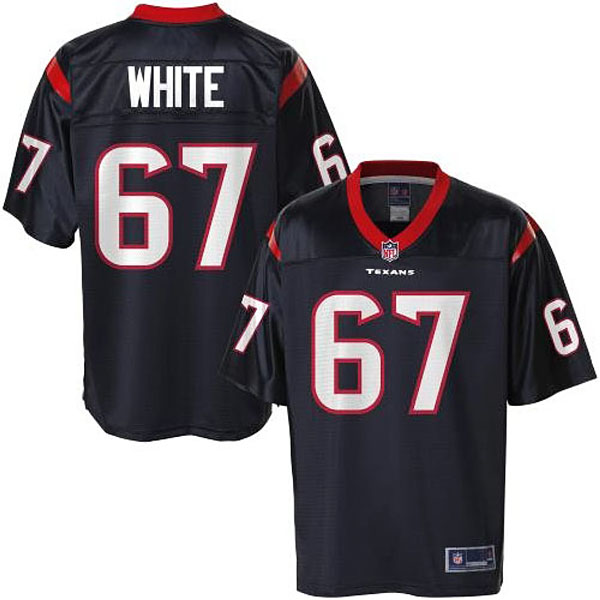 Pro Line Men's Houston Texans #67 Cody White Team Color Jersey