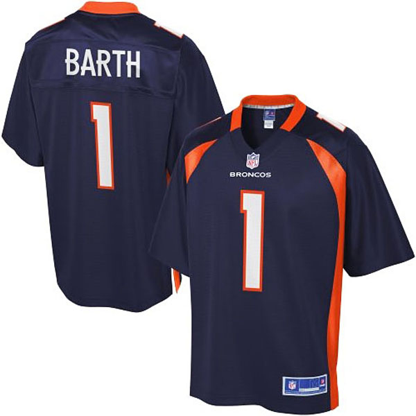 Pro Line Mens Denver Broncos #1 Connor Barth Alternate Jersey