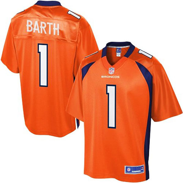 Pro Line Mens Denver Broncos #1 Connor Barth Team Color Jersey