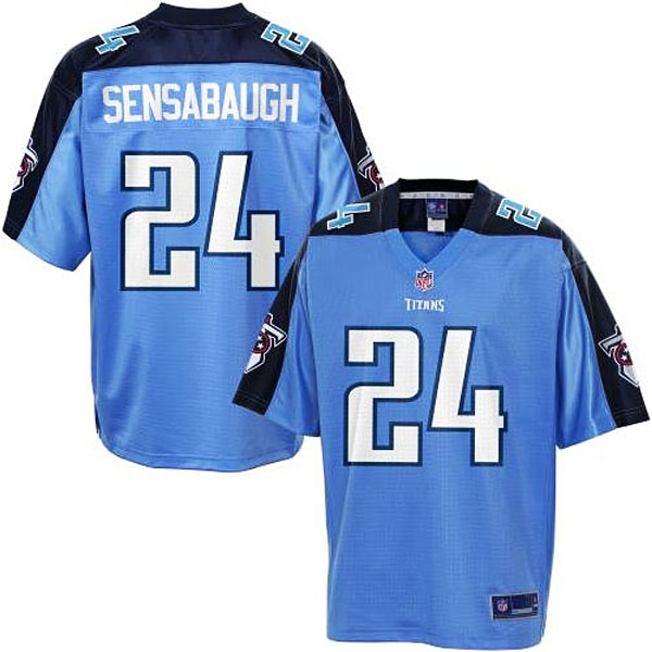 Pro Line Men's Tennessee Titans #24 Coty Sensabaugh Team Color Jersey