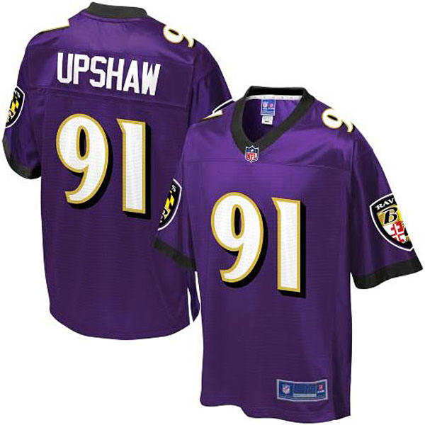 Pro Line Men's Baltimore Ravens #91 Courtney Upshaw Team Color Jersey