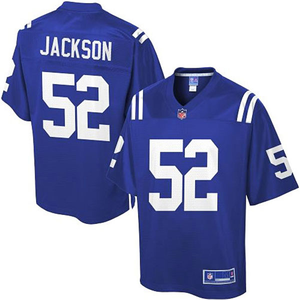 Pro Line Men's Indianapolis Colts #52 D'Qwell Jackson Team Color Jersey