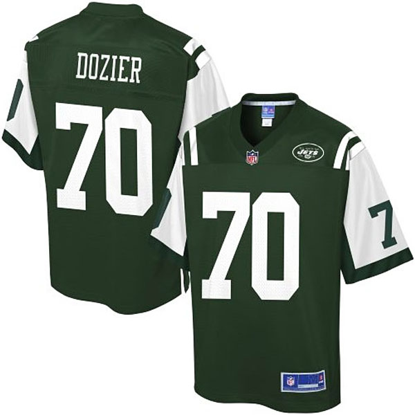 Pro Line Mens New York Jets #70 Dakota Dozier Team Color Jersey