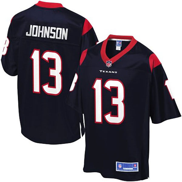 Pro Line Mens Houston Texans #13 Damaris Johnson Team Color Jersey